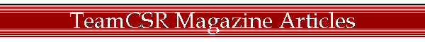 TeamCSR Magazine Articles